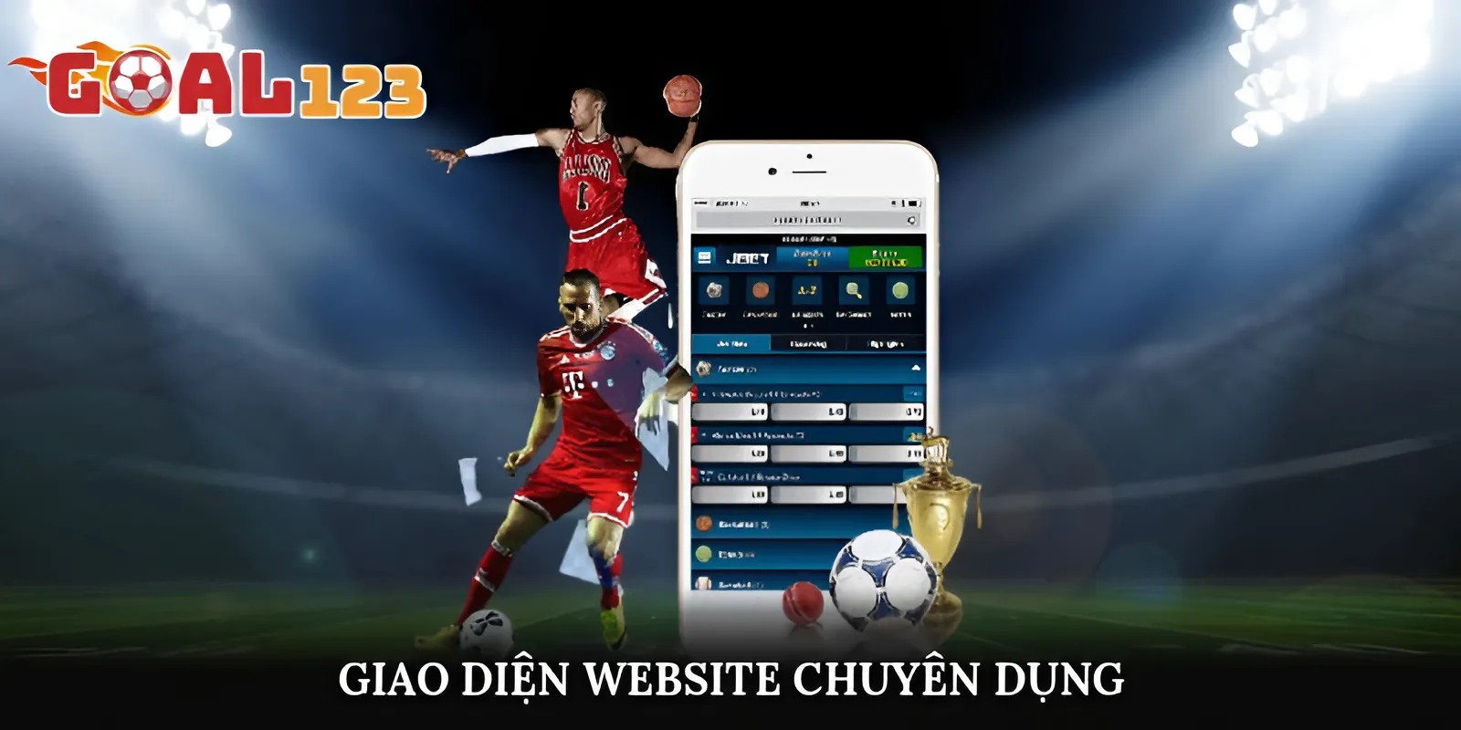 Giao diện website chuyên dụng cho cá cược bóng đá